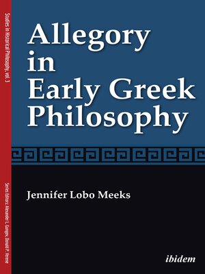 cover image of Allegory in Early Greek Philosophy
